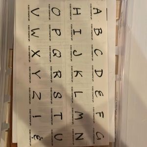 Stampin ‘ Up Brushstroke Alphabet Upper/Lower